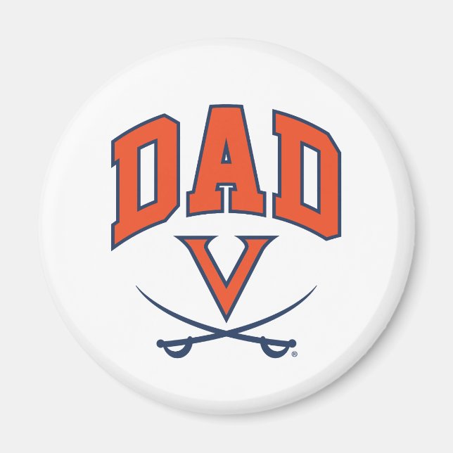 Virginia Cavaliers Dad Magnet (Front)