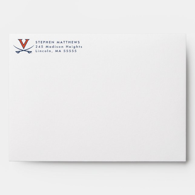 Virginia Cavaliers | Graduation Envelope (Front)