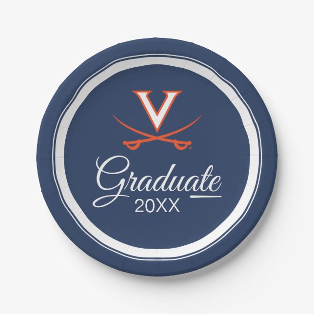 Virginia Cavaliers | Graduation Paper Plate (Front)