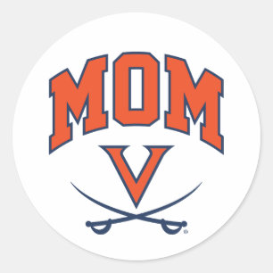 Virginia Cavaliers Mum Classic Round Sticker