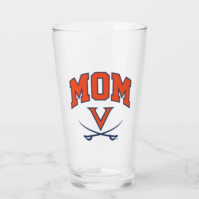Virginia Cavaliers Mum Glass (Front)