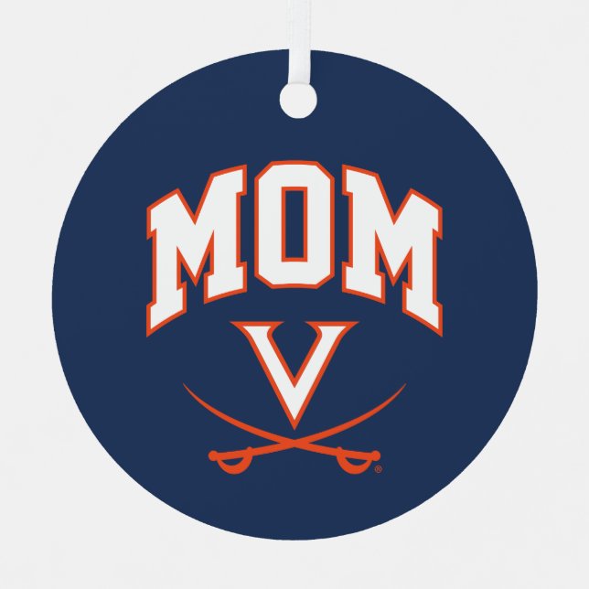 Virginia Cavaliers Mum Metal Tree Decoration (Front)