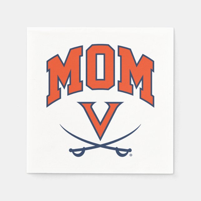 Virginia Cavaliers Mum Napkin (Front)