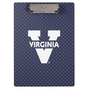Virginia Cavaliers Polka Dots Clipboard