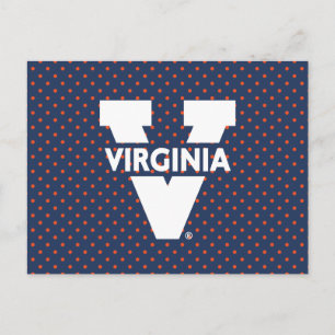 Virginia Cavaliers Polka Dots Invitation Postcard