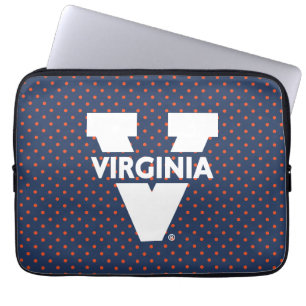 Virginia Cavaliers Polka Dots Laptop Sleeve