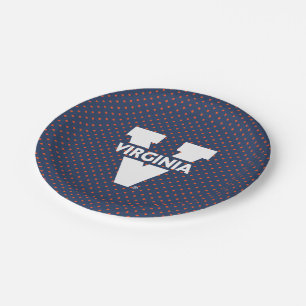 Virginia Cavaliers Polka Dots Paper Plate