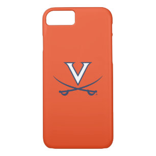 Virginia Cavaliers V Swords   Blue iPhone 8/7 Case