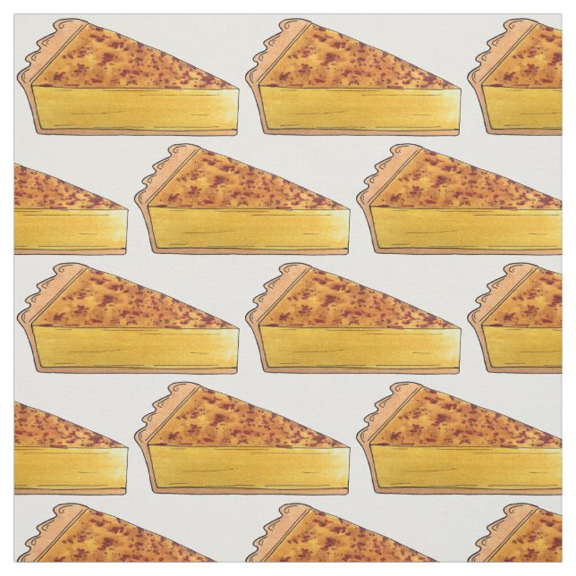 Virginia Chess Pie Southern US Cuisine Dessert Fabric (Swatch)