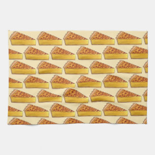 Virginia Chess Pie Southern US Cuisine Dessert Tea Towel