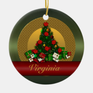 Virginia Christmas Tree Ornament
