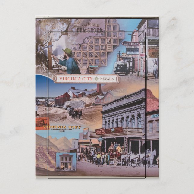 Virginia City Nevada Postcard (Front)