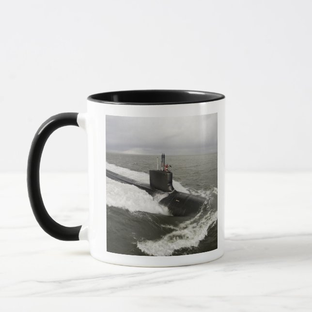 Virginia-class attack submarine mug (Left)