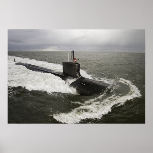 Virginia-class attack submarine poster (Front)