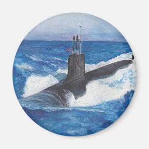 Virginia Class Warriors Submarine Magnet
