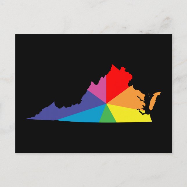 virginia colour burst postcard (Front)