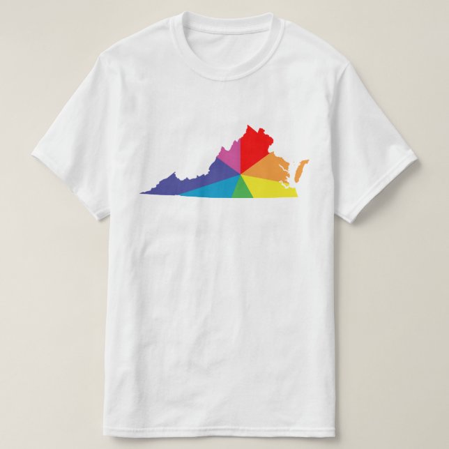 virginia colour burst T-Shirt (Design Front)