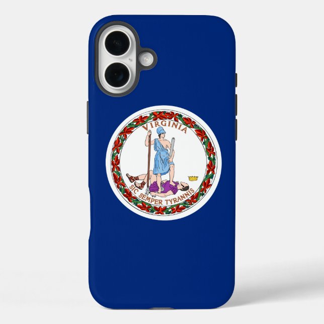 Virginia Commonwealth / State flag Case-Mate iPhone Case (Back)