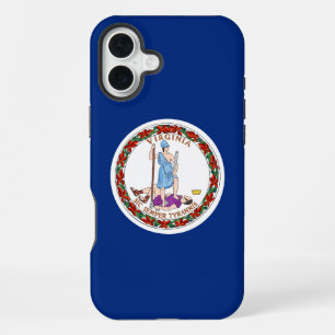 Virginia Commonwealth / State flag iPhone 16 Plus Case