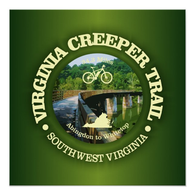 Virginia Creeper Trail (Cycling C)) Poster (Front)