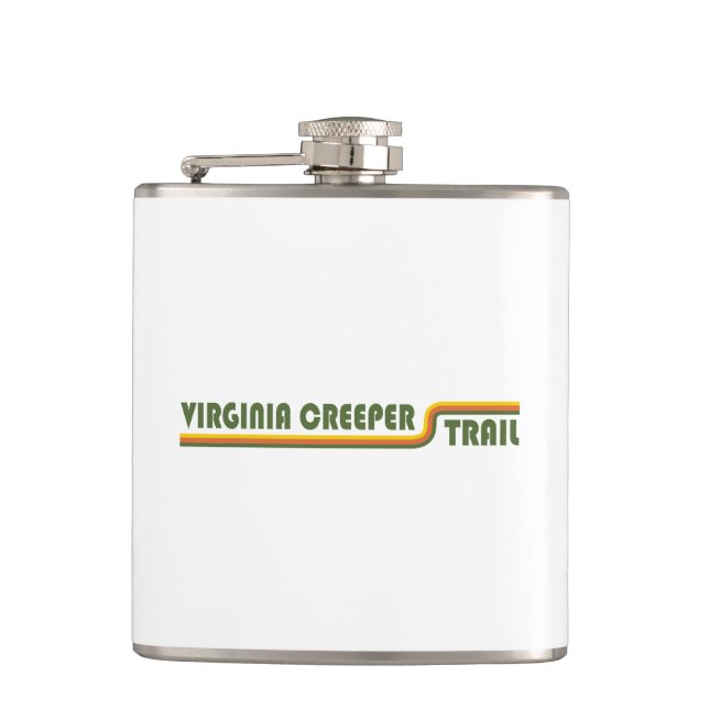 Virginia Creeper Trail Hip Flask (Front)