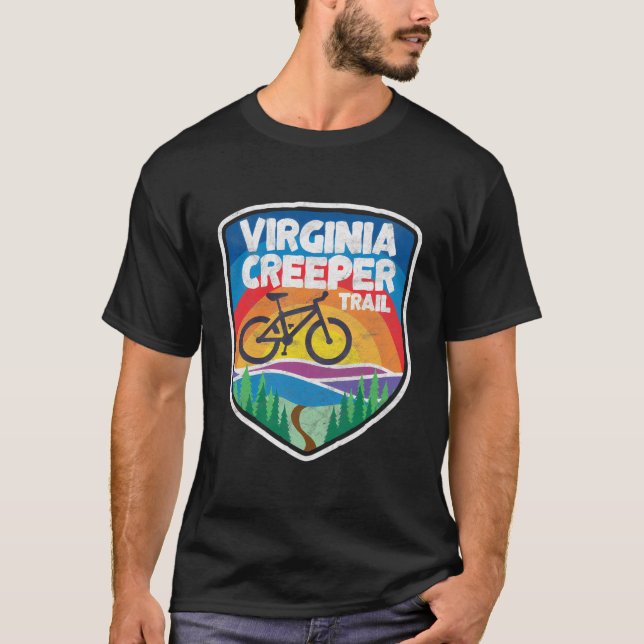 Virginia Creeper Trail Retro Mountain Bike Graphic (Front)