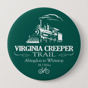 Virginia Creeper Trail (RT) 10 Cm Round Badge
