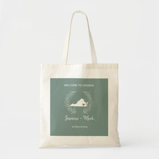 Virginia Destination Wedding Welcome   Tote Bag (Front)