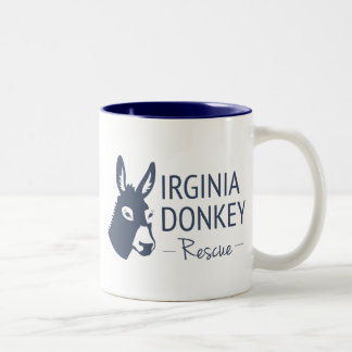 Virginia Donkey Rescue Two-Tone Coffee Mug
