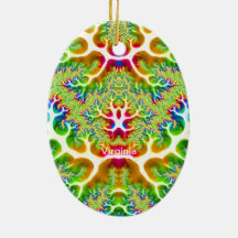 VIRGINIA ~ EASTER EGG ~ Multicoloured  Fractal ~