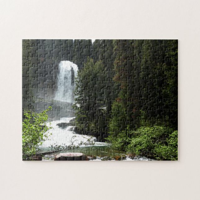 Virginia Falls at Glacier National Park Jigsaw Puzzle (Horizontal)