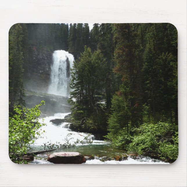 Virginia Falls at Glacier National Park Mouse Mat (Front)