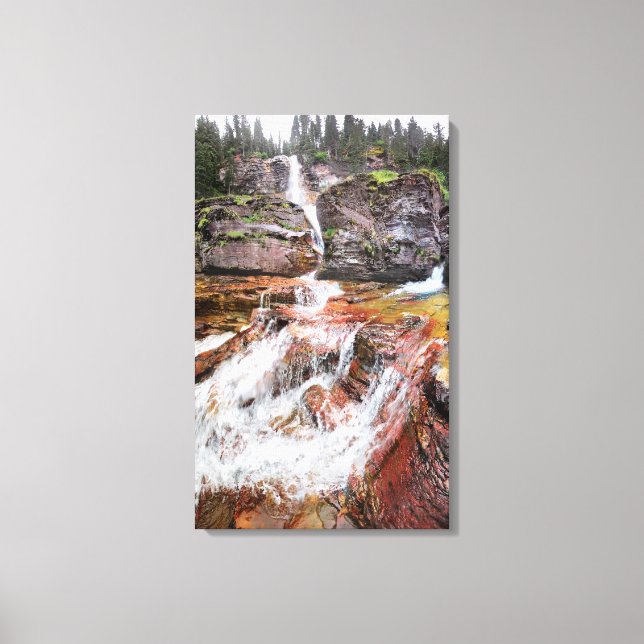 Virginia Falls - Glacier National Park Canvas Print (Front)