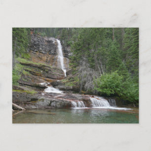Virginia Falls II at Glacier National Park Postcard