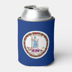 Virginia flag, American state flag Can Cooler