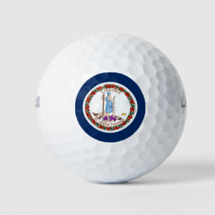 Virginia flag golf balls