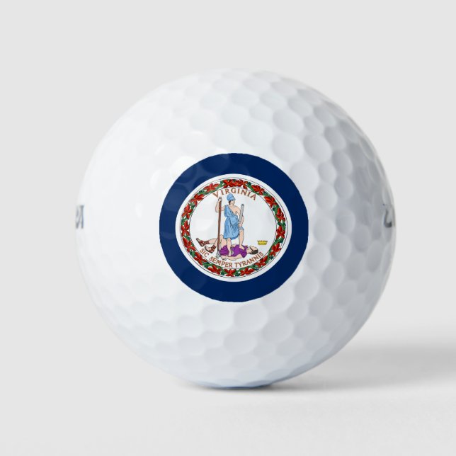Virginia flag golf balls (Front)