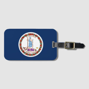 Virginia flag luggage tag