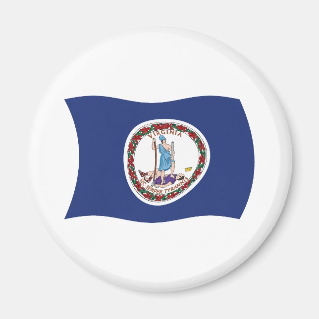 Virginia Flag Magnet (Front)
