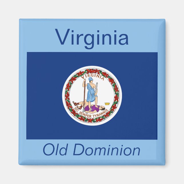 Virginia Flag Magnet (Front)