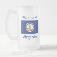 Virginia Flag Map City Mug