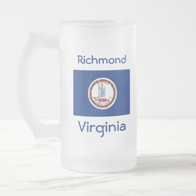 Virginia Flag Map City Mug (Left)