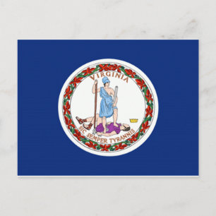 Virginia Flag Postcard