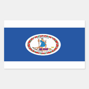Virginia Flag Rectangular Sticker