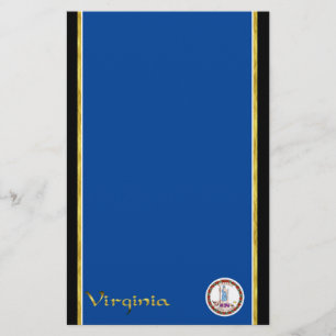 Virginia flag stationery