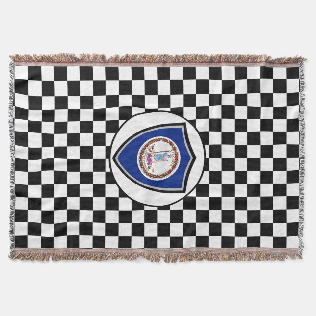 Virginia flag throw blanket (Front)