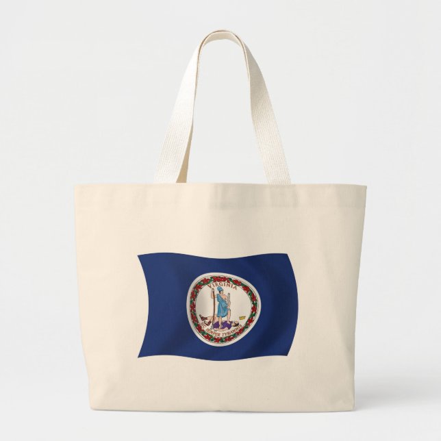Virginia Flag Tote Bag (Front)