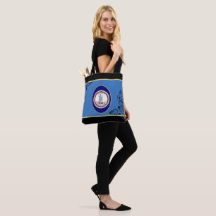 Virginia flag tote bag