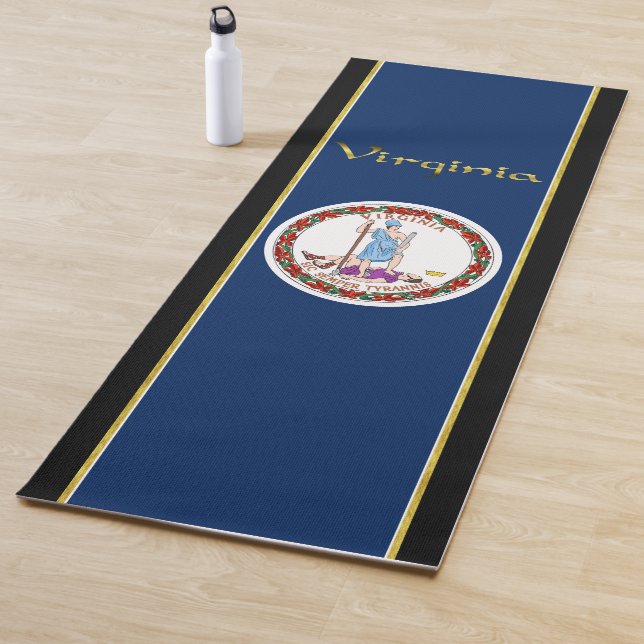 Virginia flag yoga mat (In Situ)