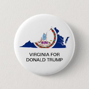 Virginia for DONALD TRUMP 2020 Presidential Button